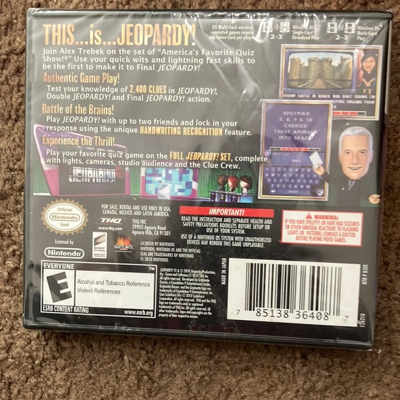 Brand new Jeopardy Nintendo DS game - Picture 2 of 2